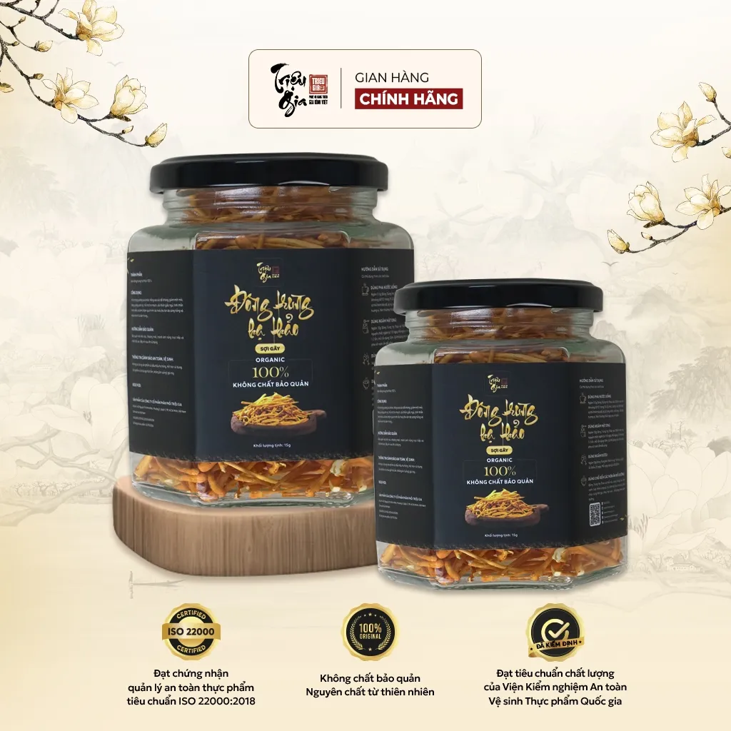 Ảnh Đông trùng hạ thảo tự nhiên sấy thăng hoa Triệu Gia tăng cường sức khỏe cải thiện lão hóa sợi gãy 1
