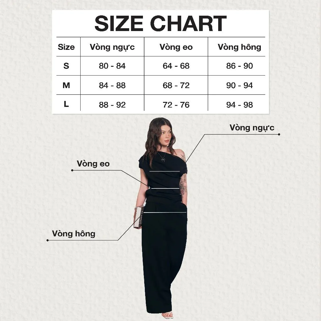 Ảnh DOTTIE - Áo biến kiểu lệch vai - Đen - T1089 2