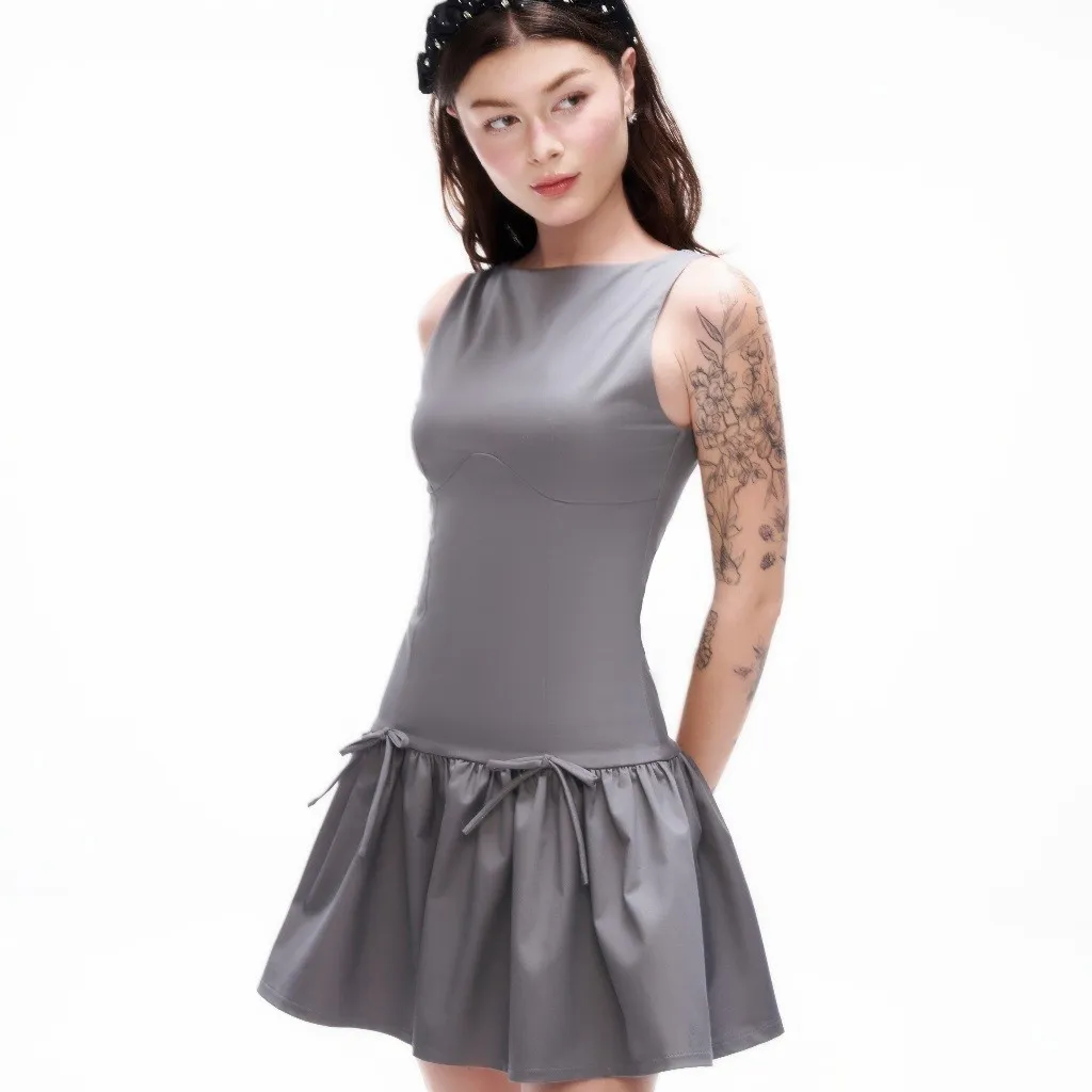 Ảnh DOTTIE - Đầm sát nách nhún tùng - D0655 2