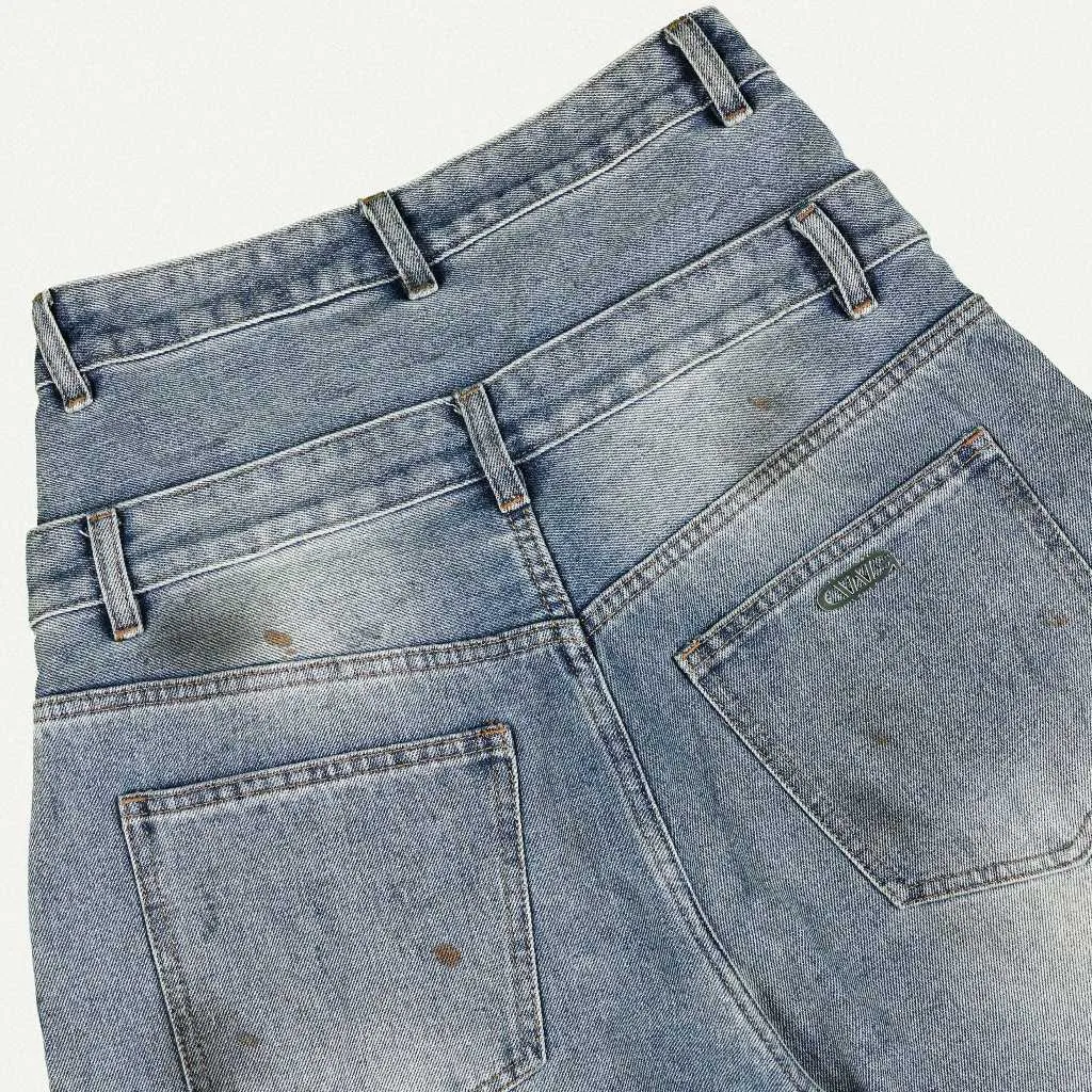 Ảnh DOUBLE-WAISTED BAGGY JEANS / BLUEROCK 3