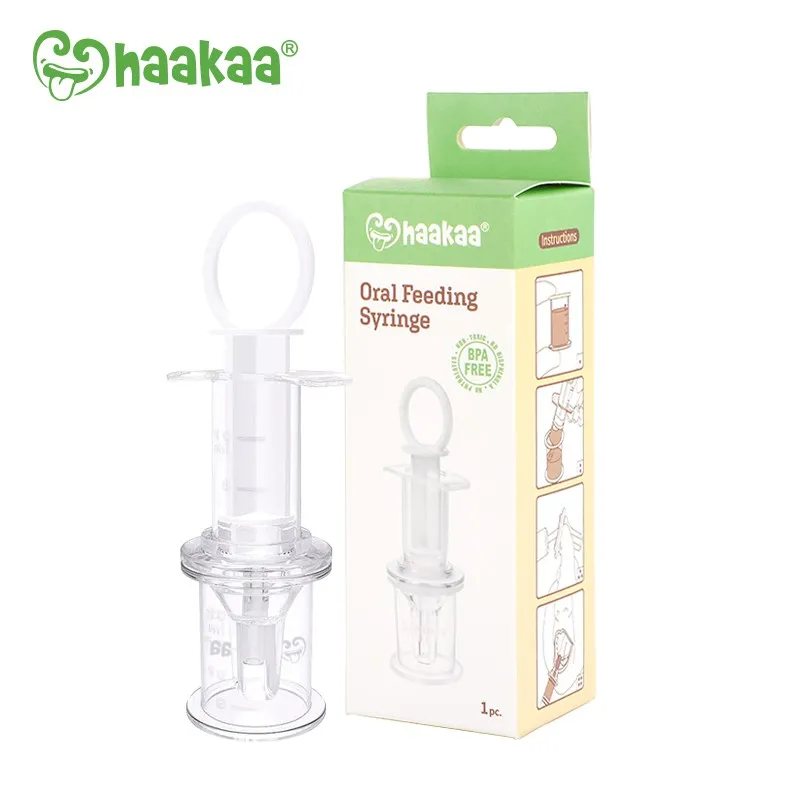 Ảnh Dụng Cụ Cho Bé Uống Thuốc Ăn Sữa Cao Cấp Haakaa, New Zealand. 100% silicone cấp y tế, dạng xilanh 4