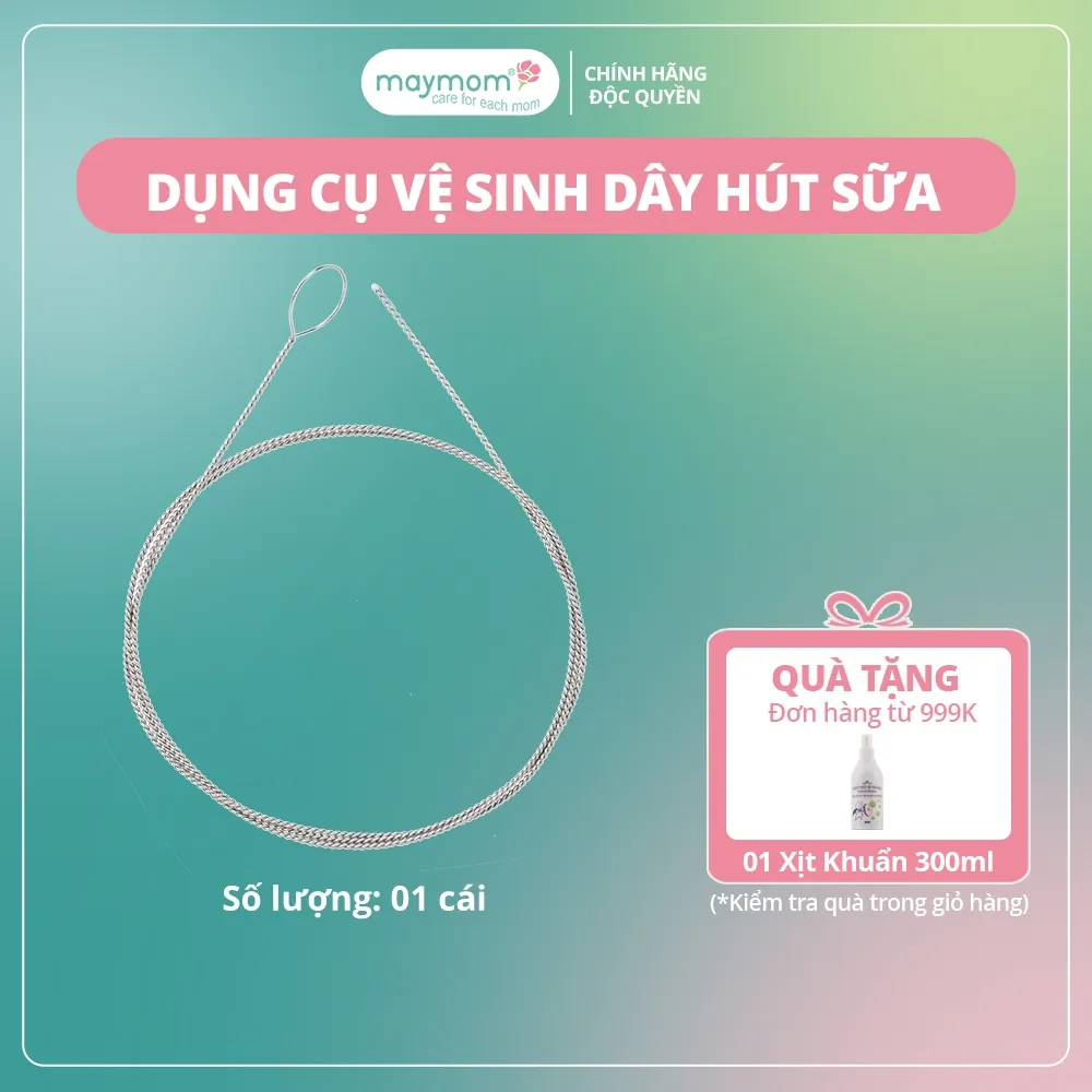 Ảnh Dụng cụ vệ sinh dây hút máy hút sữa Maymom dài 100cm 1