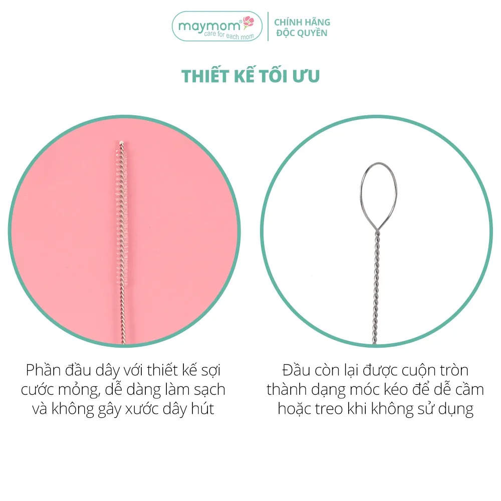 Ảnh Dụng cụ vệ sinh dây hút máy hút sữa Maymom dài 100cm 3