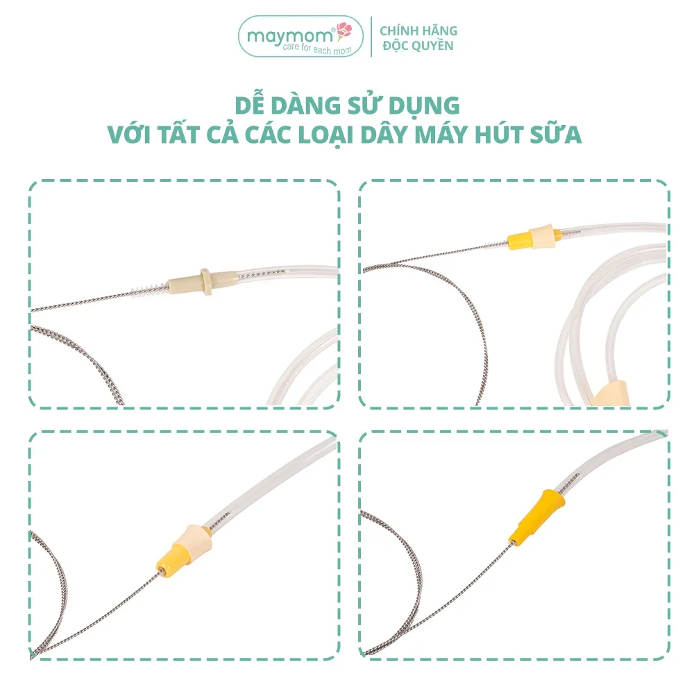 Ảnh Dụng cụ vệ sinh dây hút máy hút sữa Maymom dài 100cm 4