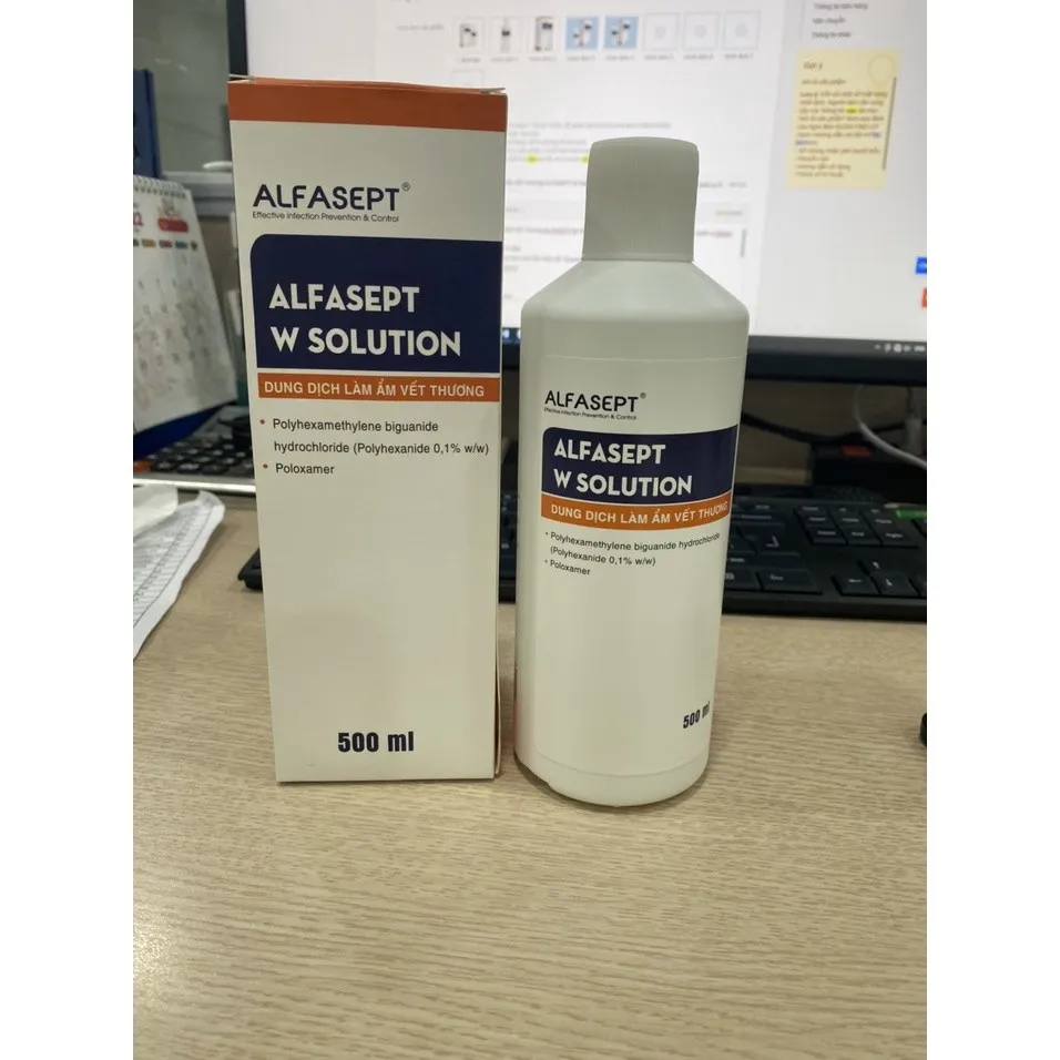 Ảnh Dung Dịch Làm Ẩm Rửa Vết Thương ALFASEPT W Solution Giúp Làm Sạch Nhanh Chóng Và Hiệu Quả 3