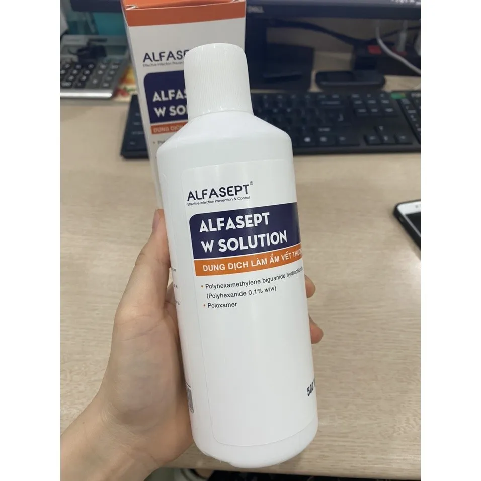 Ảnh Dung Dịch Làm Ẩm Rửa Vết Thương ALFASEPT W Solution Giúp Làm Sạch Nhanh Chóng Và Hiệu Quả 4