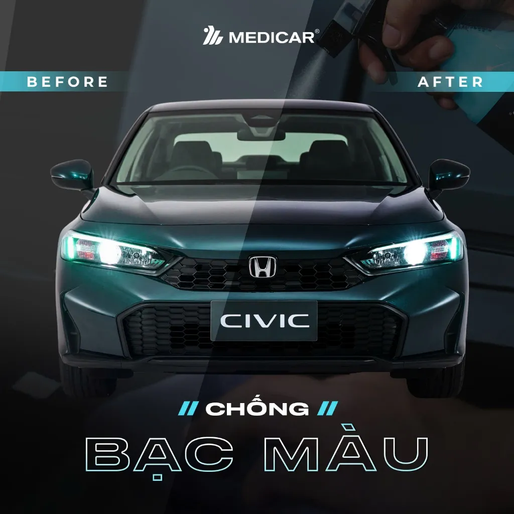 Ảnh Dung dịch phủ bóng Ceramic Medicar – Bóng đẹp như mới, chống tia UV vượt trội 2