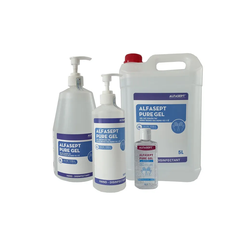 Ảnh Dung Dịch Rửa Tay Khô ALFASEPT Pure Gel Phù Hợp Với Da Nhạy Cảm, Giúp Diệt Khuẩn, Tăng Cường Dưỡng Ẩm Lọ 500ml 3