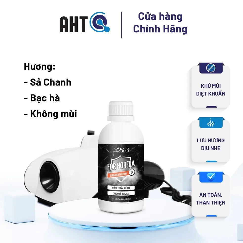 Ảnh Dung dịch tạo khói, phun khói Nano Xclean For Horeca - Diệt Khuẩn Khử Mùi nhà hàng, karaoke 100ML 1