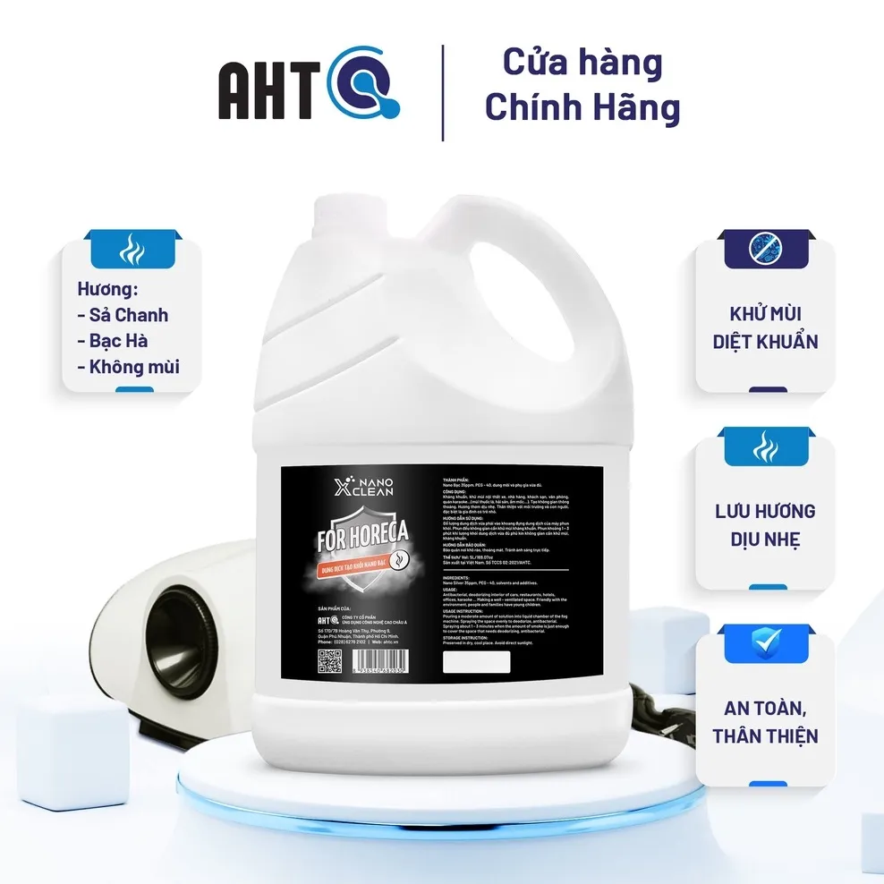 Ảnh Dung dịch tạo khói, phun khói Nano Xclean For Horeca - khử Mùi ô tô, nhà hàng, bếp, khách sạn, phòng kín, karaoke 5L 1
