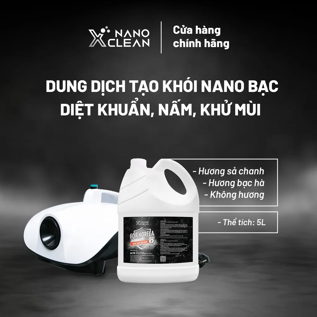 Ảnh Dung dịch tạo khói, phun khói Nano Xclean For Horeca - khử Mùi ô tô, nhà hàng, bếp, khách sạn, phòng kín, karaoke 5L 3