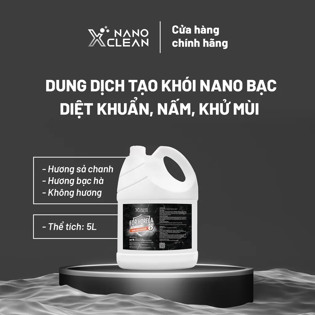 Ảnh Dung dịch tạo khói, phun khói Nano Xclean For Horeca - khử Mùi ô tô, nhà hàng, bếp, khách sạn, phòng kín, karaoke 5L 4