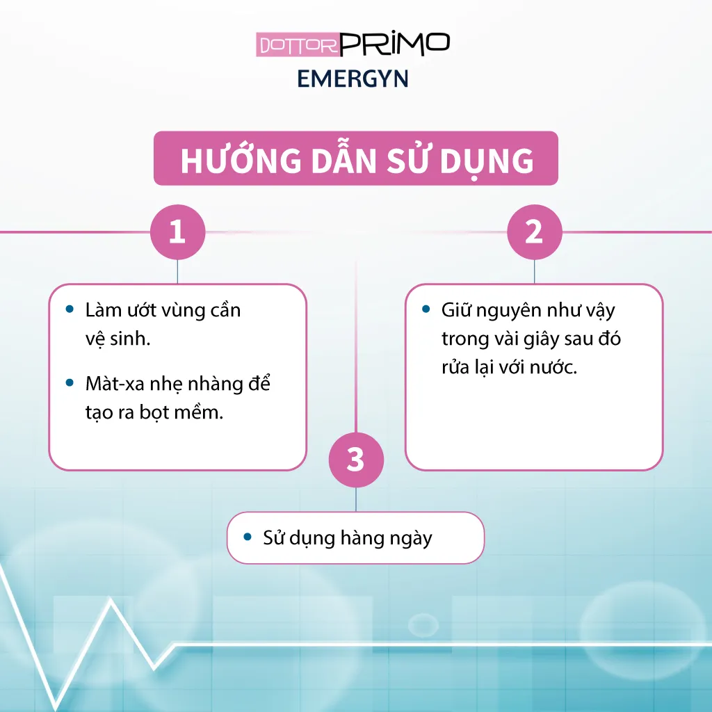 Ảnh Dung Dịch Vệ Sinh Cho Người Bị Viêm Nhiễm Phụ Khoa DottorPrimo Emergyn (Chai 100ml) 3