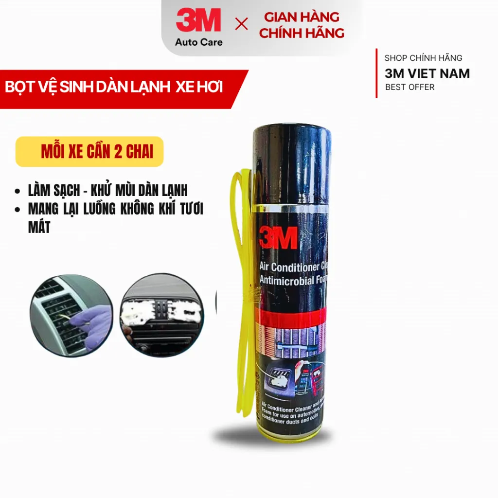Ảnh Dung Dịch Vệ Sinh Dàn Lạnh Ô Tô 3M™ Air Conditioner Cleaner Foam 250ml 2