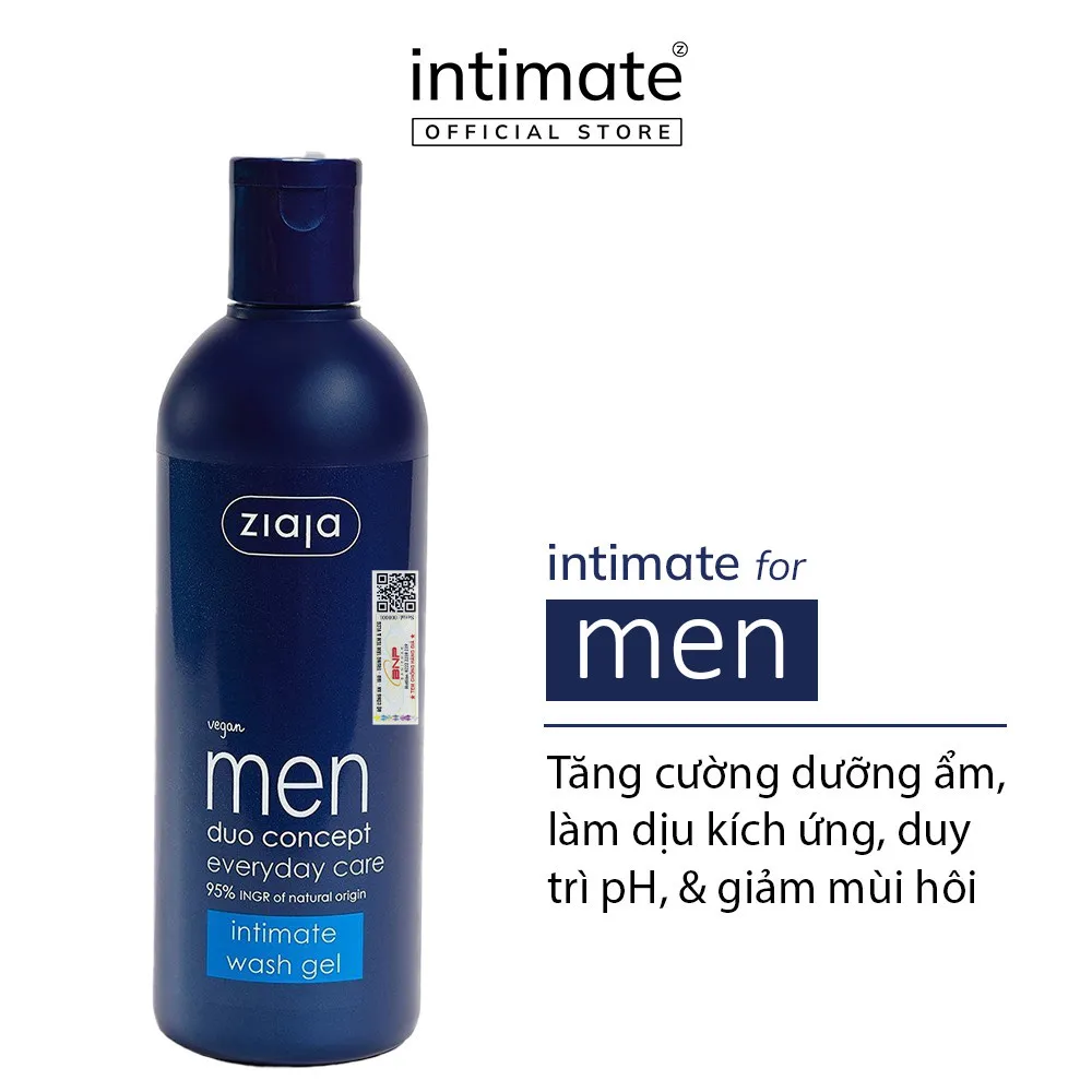 Ảnh Dung Dịch Vệ Sinh Intimate Cho Nam Men Duo Concept Everyday Care ZIAJA Giúp Dưỡng Ẩm, Giảm Mùi Hôi 300ml 1