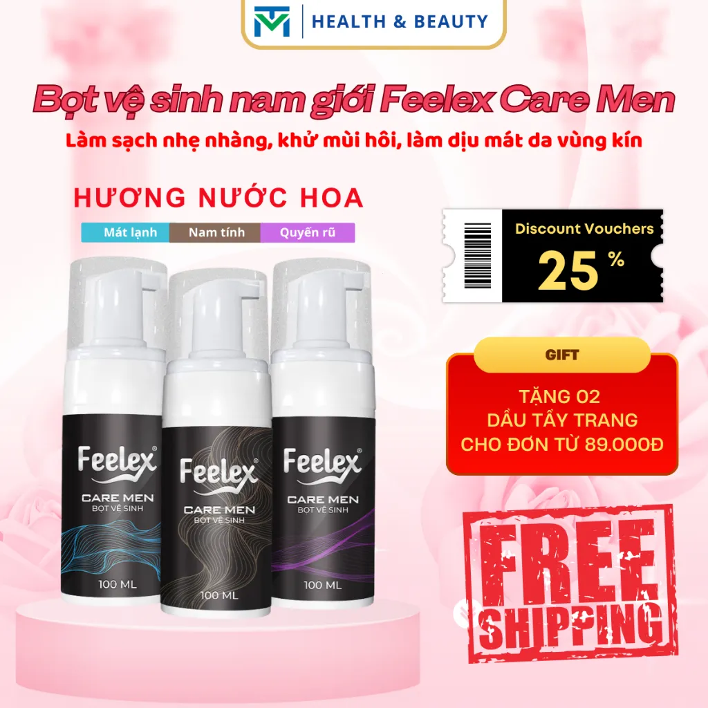 Ảnh Dung dịch vệ sinh nam Feelex Care Men dạng bọt tuyết 1