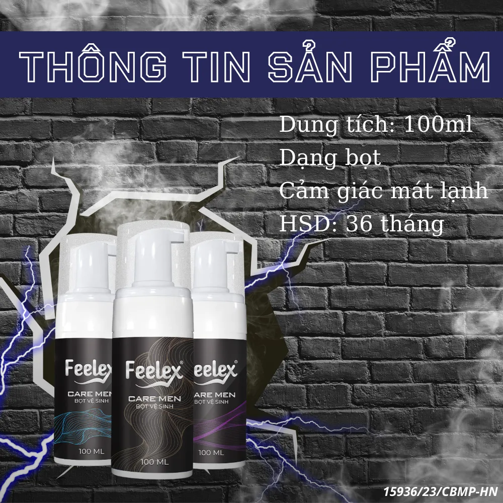 Ảnh Dung dịch vệ sinh nam Feelex Care Men dạng bọt tuyết 2