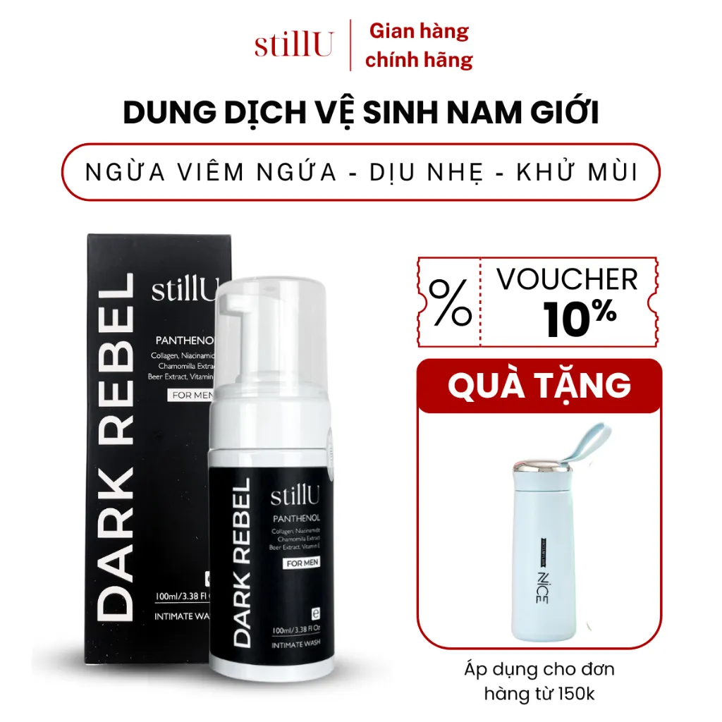 Đánh Giá stillU Dark Rebel 100ml: Dung Dịch Vệ Sinh Nam Tạo Bọt Khử Mùi, Chuẩn Nam Tính