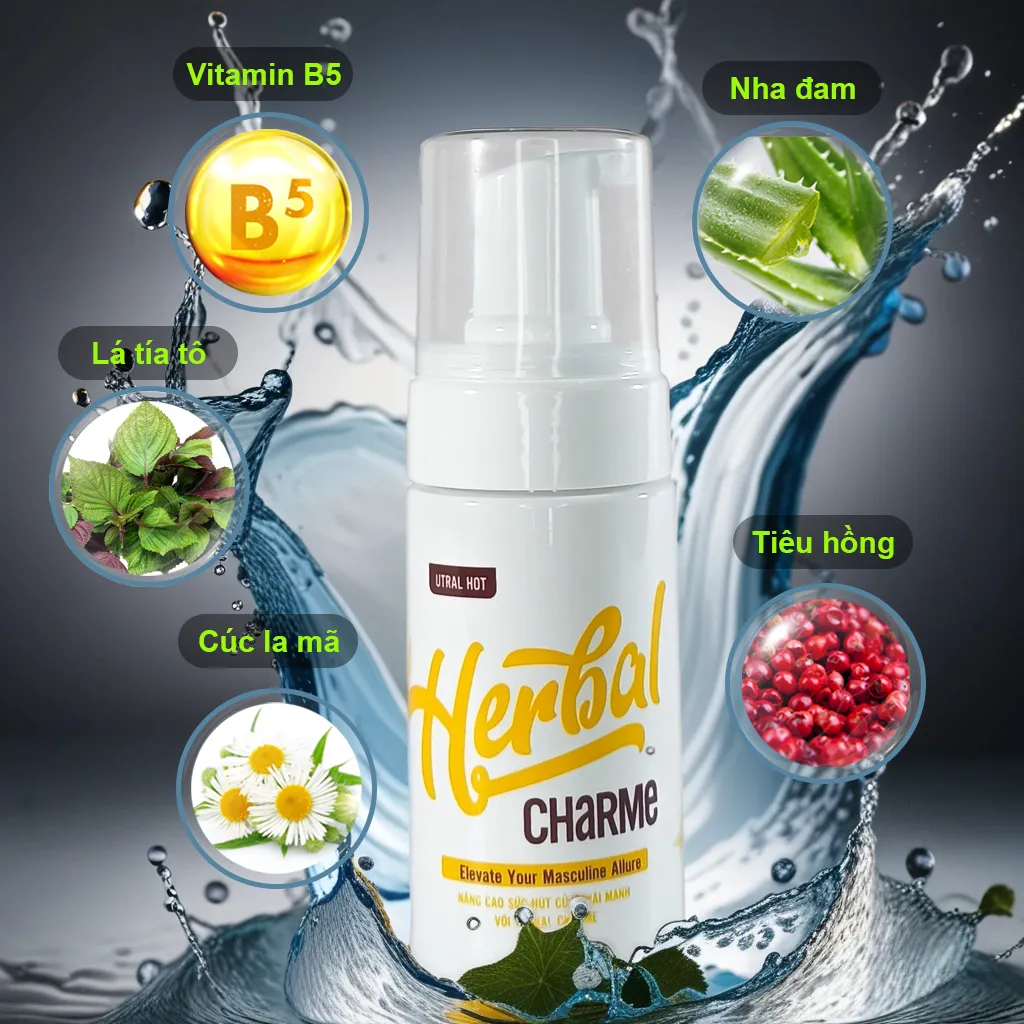 Ảnh Dung Dịch Vệ Sinh Nam Nữ - GIANG'S HERBAL CHARME - Chai 100ML - Hương thơm tự nhiên, cân bằng độ pH 2