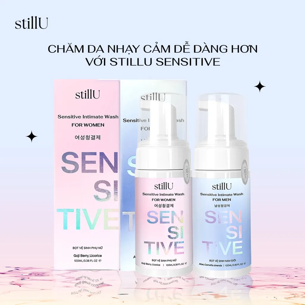 Ảnh Dung Dịch Vệ Sinh Nam Nữ Tạo Bọt Sensitive Men & Women 100ml Dịu Nhẹ Cho Da Nhạy Cảm Ngừa Viêm Ngứa 3