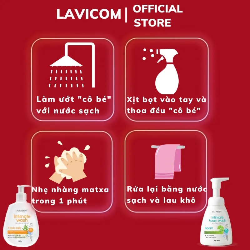 Ảnh Dung dịch vệ sinh nữ ALFASEPT Intimate wash 300ml - Fresh Daily Chiết xuất trà xanh, dịu nhẹ tươi mát 3