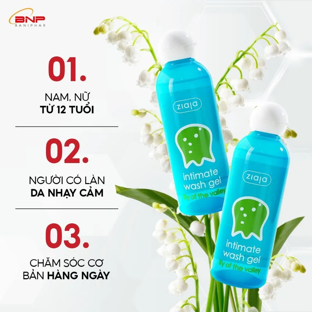Ảnh Dung dịch vệ sinh phụ nữ Intimate Ziaja Hoa Lan Chuông thơm mát dịu nhẹ, cân bằng pH tự nhiên, dưỡng ẩm sâu 200ml 4