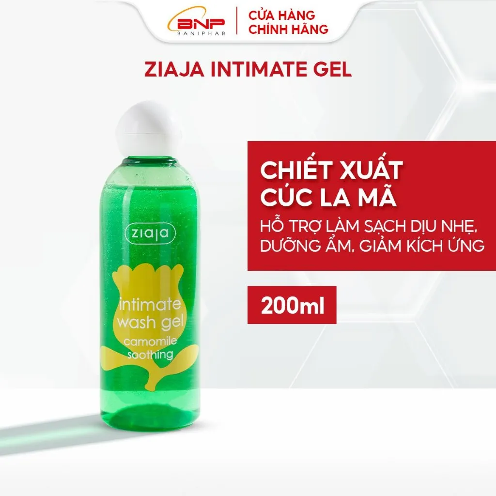 Ảnh Dung dịch vệ sinh phụ nữ Intimate Ziaja Ba Lan Cúc La Mã dịu nhẹ cân bằng pH tự nhiên, dưỡng ẩm sâu, giảm kích ứng 200ml 2