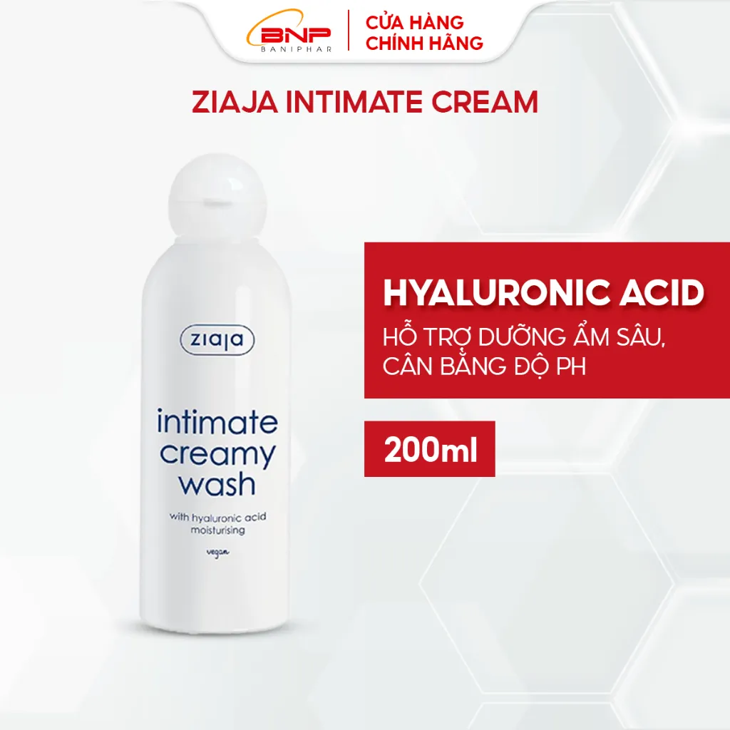 Ảnh Dung dịch vệ sinh phụ nữ Intimate Ziaja bổ sung Hyaluronic dưỡng ẩm dịu nhẹ, khử mùi hôi, ổn định độ pH 200ml 2