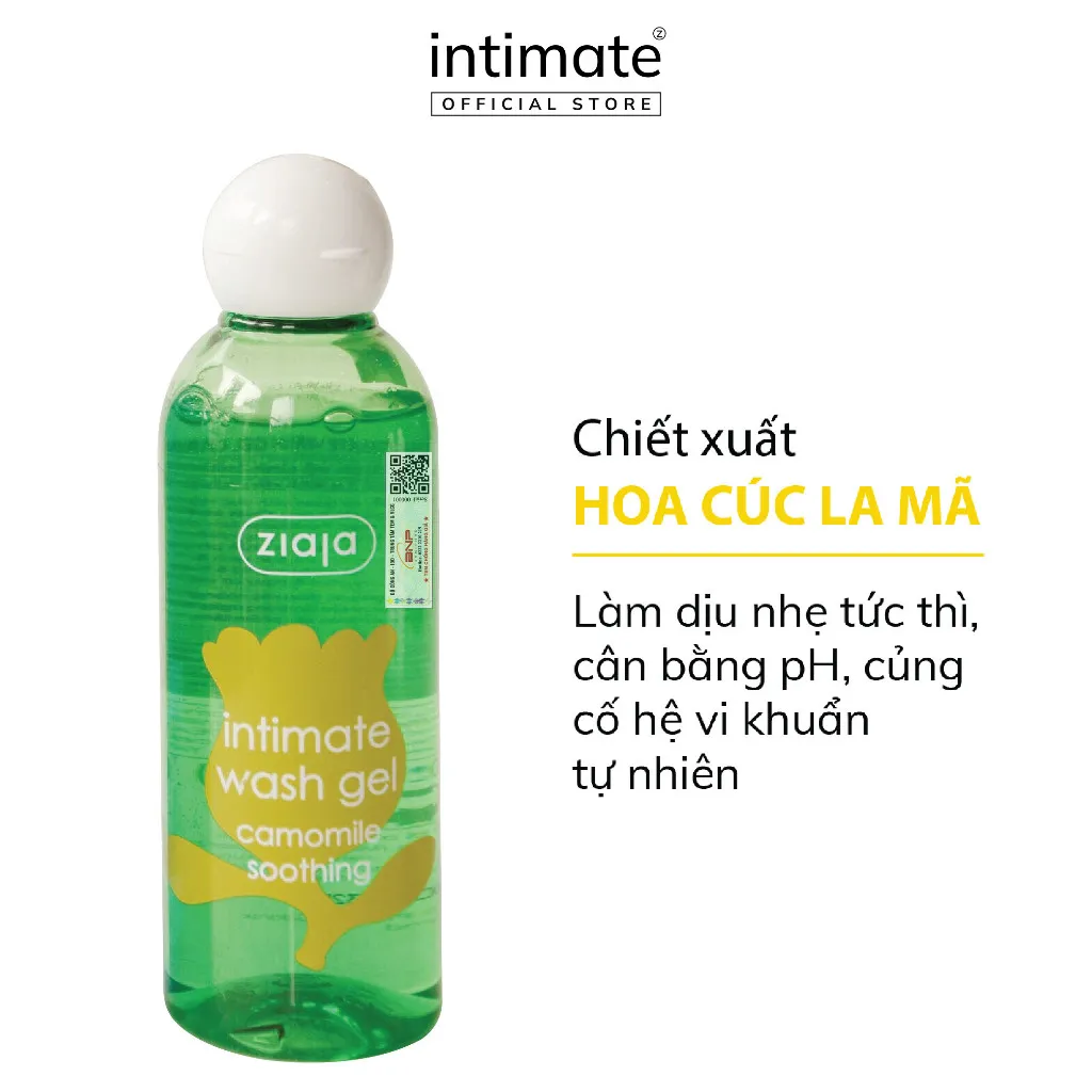 Ảnh Dung Dịch Vệ Sinh Phụ Nữ Intimate Cúc La Mã ZIAJA Dịu Nhẹ Giúp Làm Sạch Và Khử Mùi Hôi 200ml 1