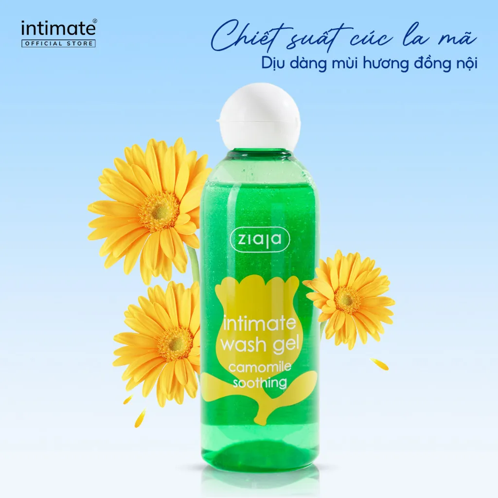 Ảnh Dung Dịch Vệ Sinh Phụ Nữ Intimate Cúc La Mã ZIAJA Dịu Nhẹ Giúp Làm Sạch Và Khử Mùi Hôi 200ml 4
