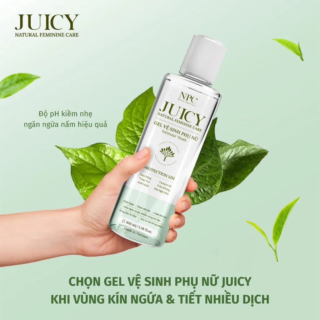 Ảnh Dung dịch vệ sinh phụ nữ NPC Juicy tinh chất trầu không kháng khuẩn 100ml - NPC PHAR 3