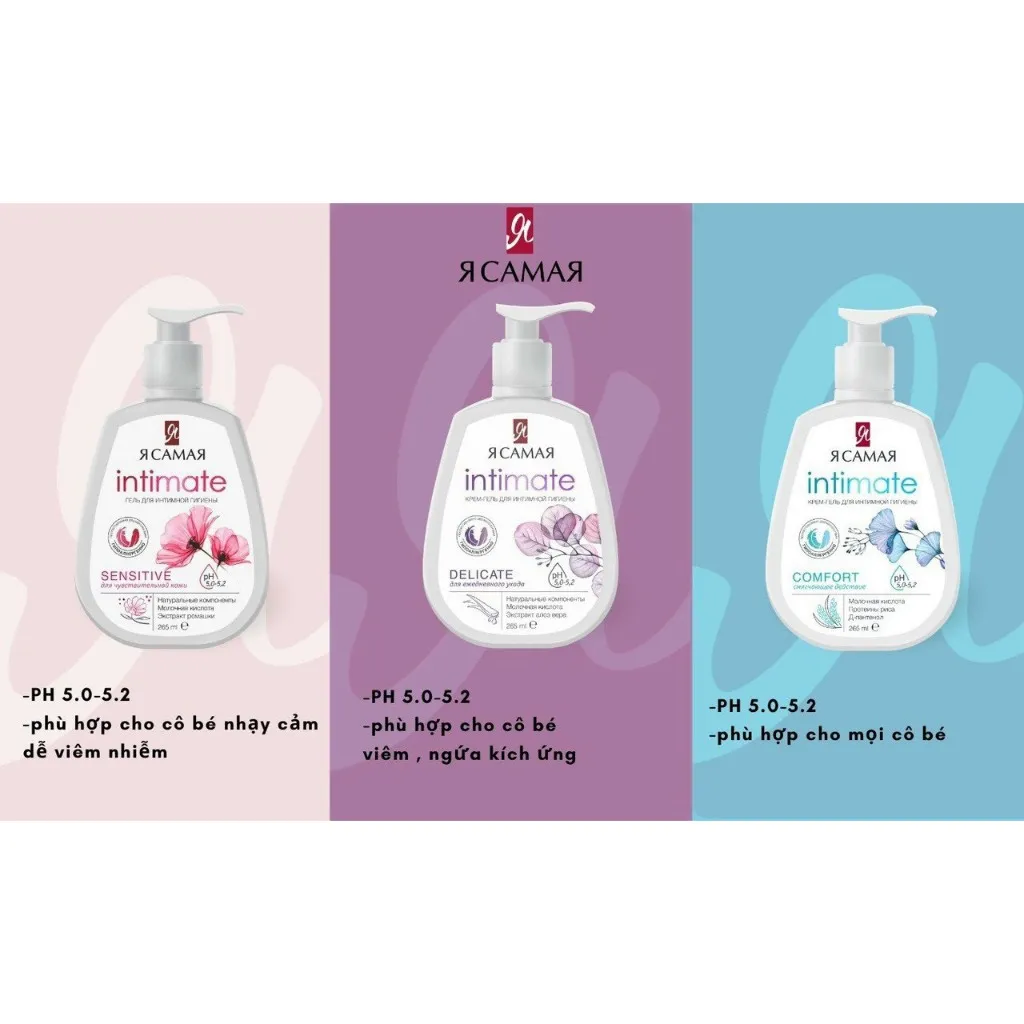 Ảnh Dung dịch vệ sinh phụ nữ Ya Samaya Intimate của Nga 265ml dành cho mọi loại da 1