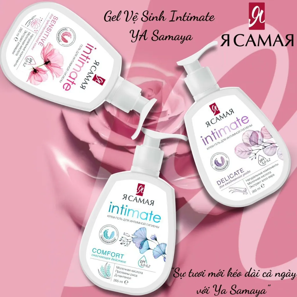 Ảnh Dung dịch vệ sinh phụ nữ Ya Samaya Intimate của Nga 265ml dành cho mọi loại da 2