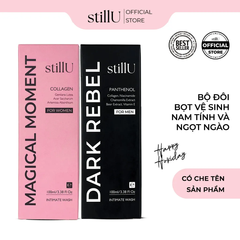 Ảnh Dung Dịch Vệ Sinh Tạo Bọt Nam Nữ stillU 100ml Hương Nước Hoa Khử Mùi Cân Bằng Độ pH Ngừa Viêm Ngứa 2