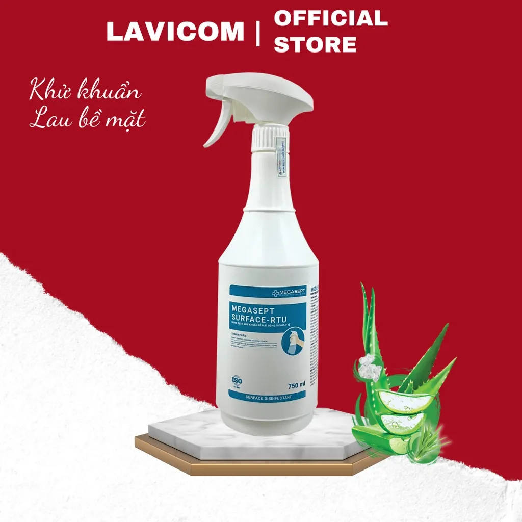 Ảnh Dung Dịch Xịt Bề Mặt MEGASEPT Surface-RTU Giúp Diệt Khuẩn Nhanh Chóng, Hiệu Quả Lọ 750ml 2
