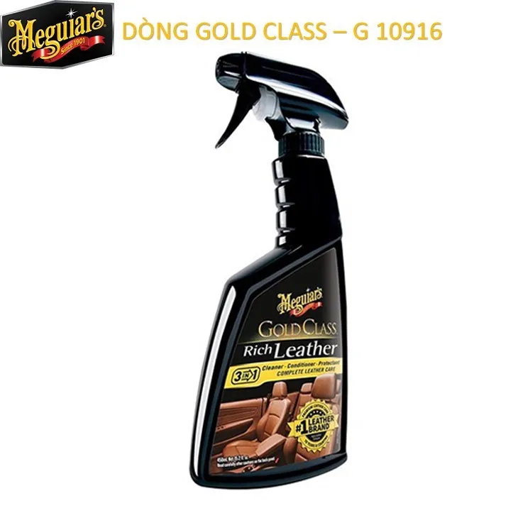 Ảnh Dưỡng da, bảo vệ, làm sạch nhẹ nội thất da ô tô Meguiar's Gold Class Rich Leather 3in1 - G10916 1