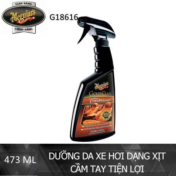 Ảnh Dưỡng da xe hơi dạng xịt Meguiar's Gold Class Leather Conditioner - G18616, 16 oz/473 ml 2