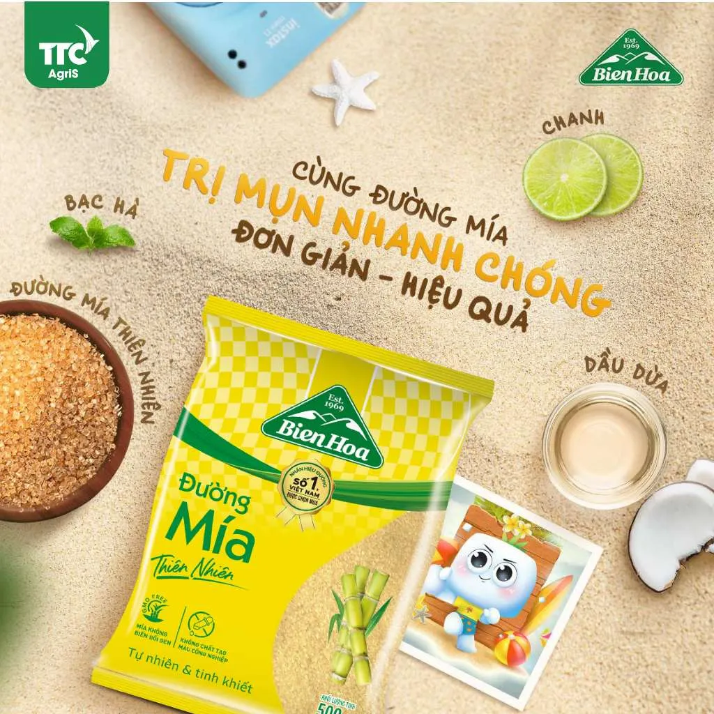 Ảnh Đường Mía Thiên Nhiên Biên Hòa 500G/túi 2