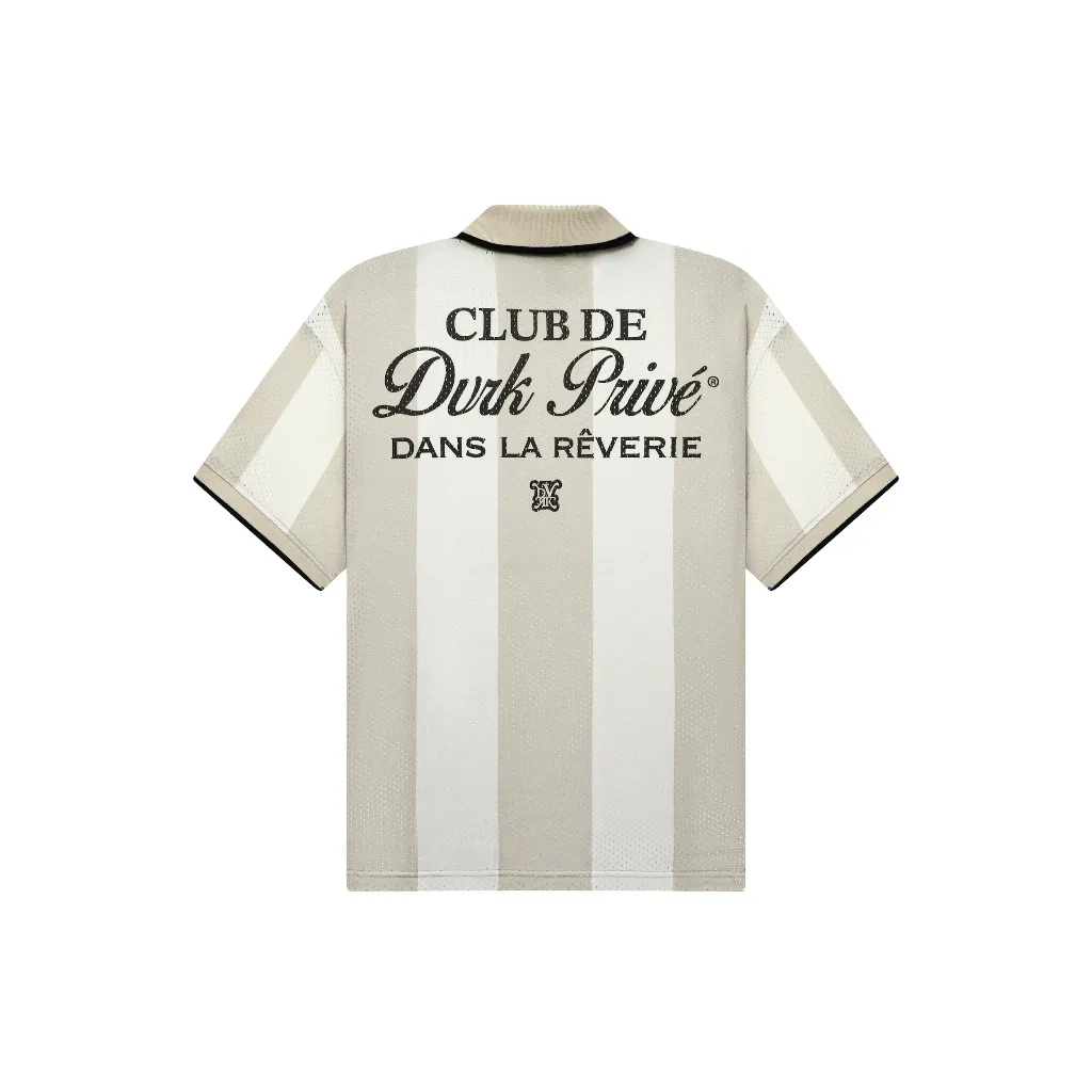 Ảnh DVRK - Áo Polo Jersey Sọc Cổ Khóa Kéo Màu Xám-DVRK-25S 3