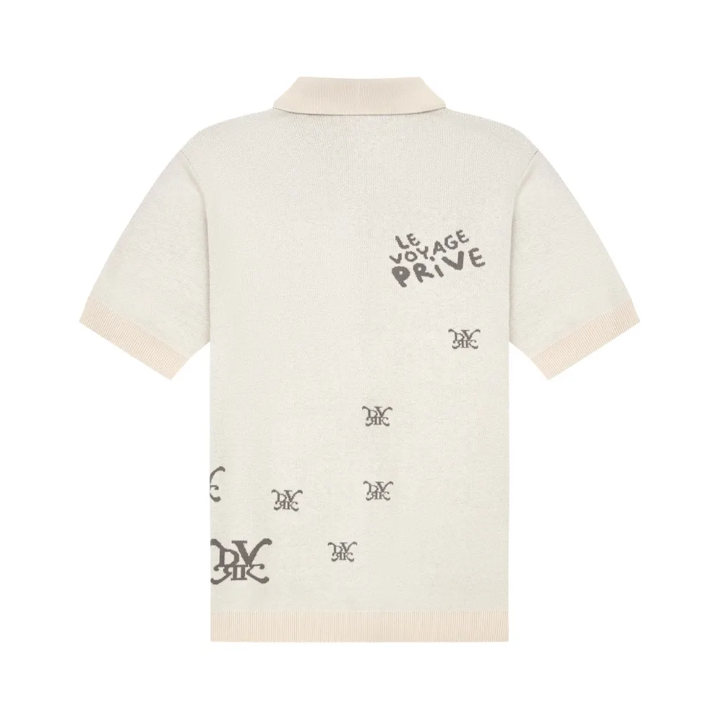 Ảnh DVRK - Áo Sơ Mi Tay Ngắn Dệt Kim Có Khóa Kéo Multi Logo- DVRK-24F 2