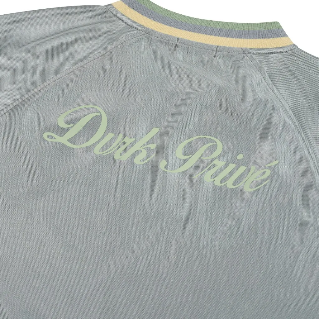 Ảnh DVRK - Áo Thun Baseball Tay Ngắn Cổ Sọc Form Loose Màu Xám-DVRK-25R 4