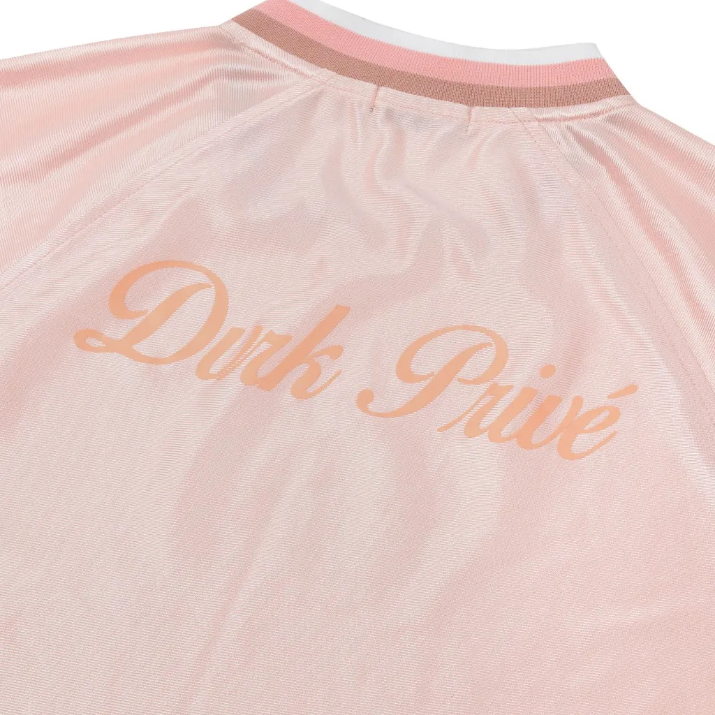Ảnh DVRK - Áo Thun Baseball Tay Ngắn Cổ Sọc Form Loose Màu Hồng-DVRK-25R 4