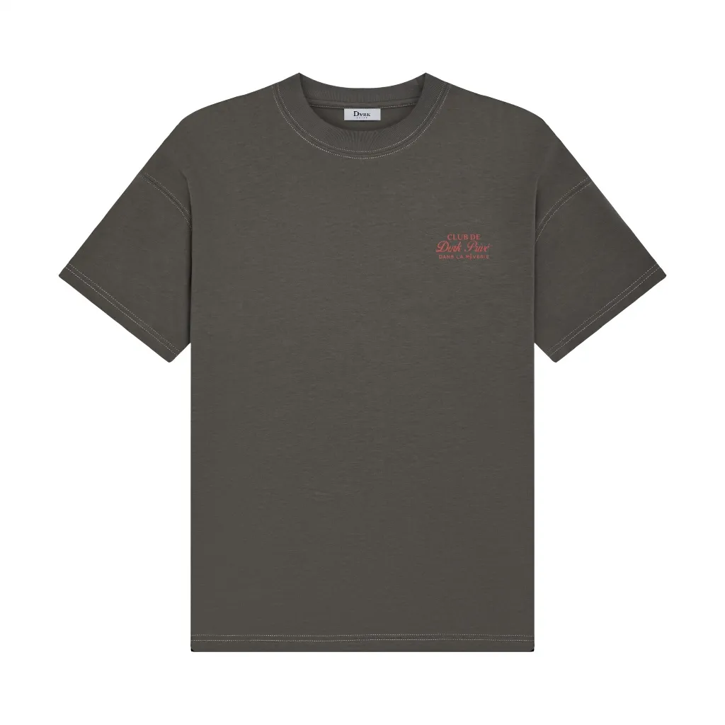 Ảnh DVRK - Áo Thun Tay Ngắn Form Boxy In Logo Rêverie Màu Xám-DVRK-25S 2