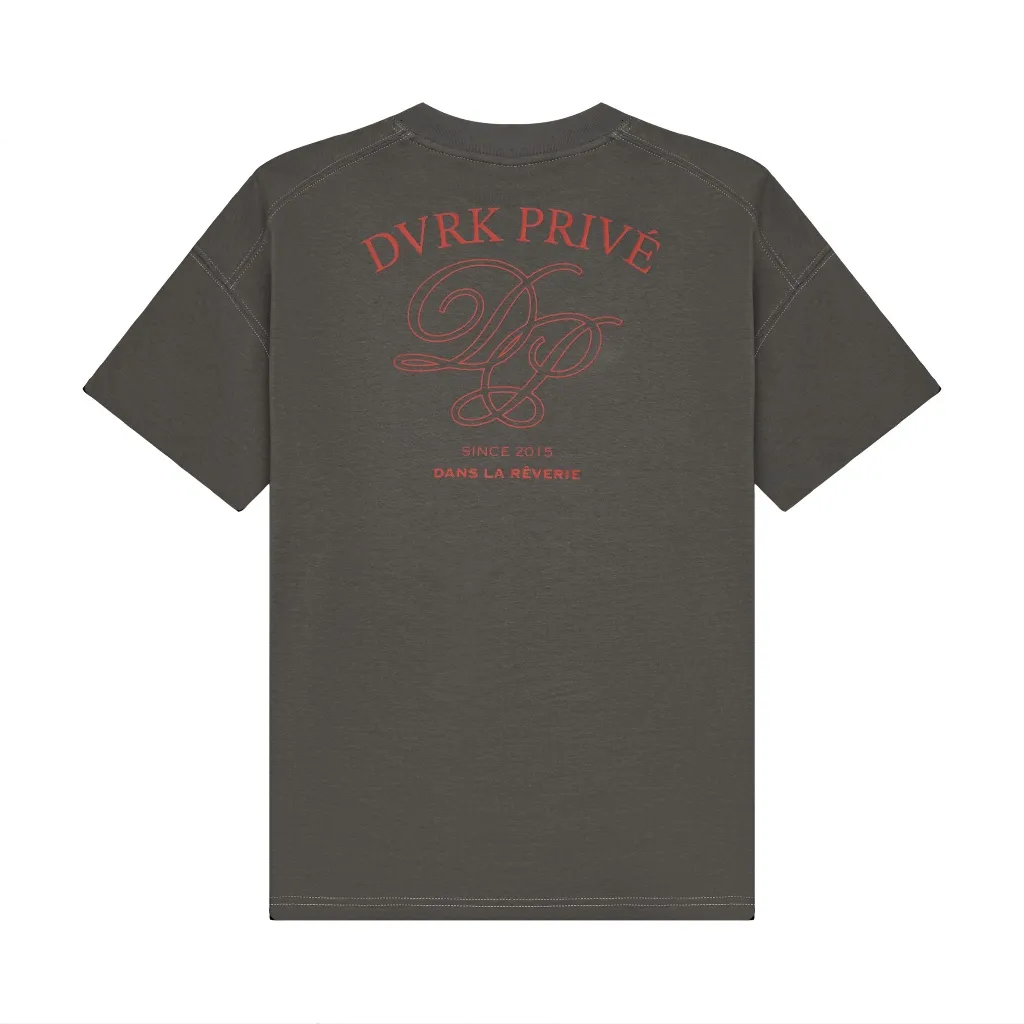 Ảnh DVRK - Áo Thun Tay Ngắn Form Boxy In Logo Rêverie Màu Xám-DVRK-25S 3