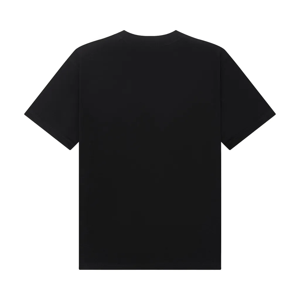 Ảnh DVRK - Áo Thun Trơn Basic Boxy Fit Thêu Logo Màu Đen-DVRK-24FW 2