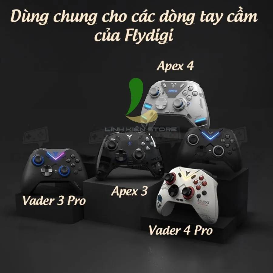 Ảnh Đế Sạc Không Dây HOSAN Flydigi Vader / Apex Dock Sạc Tay Cầm Vader 3 Pro,Vader 4 Pro, Apex 3, Apex 4 2