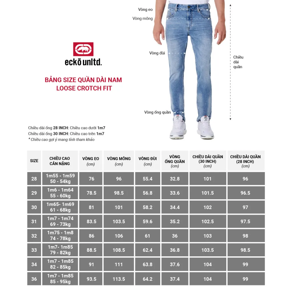 Ảnh ECKO UNLTD quần jean dài nam if24-35035_loose crotch fit 4