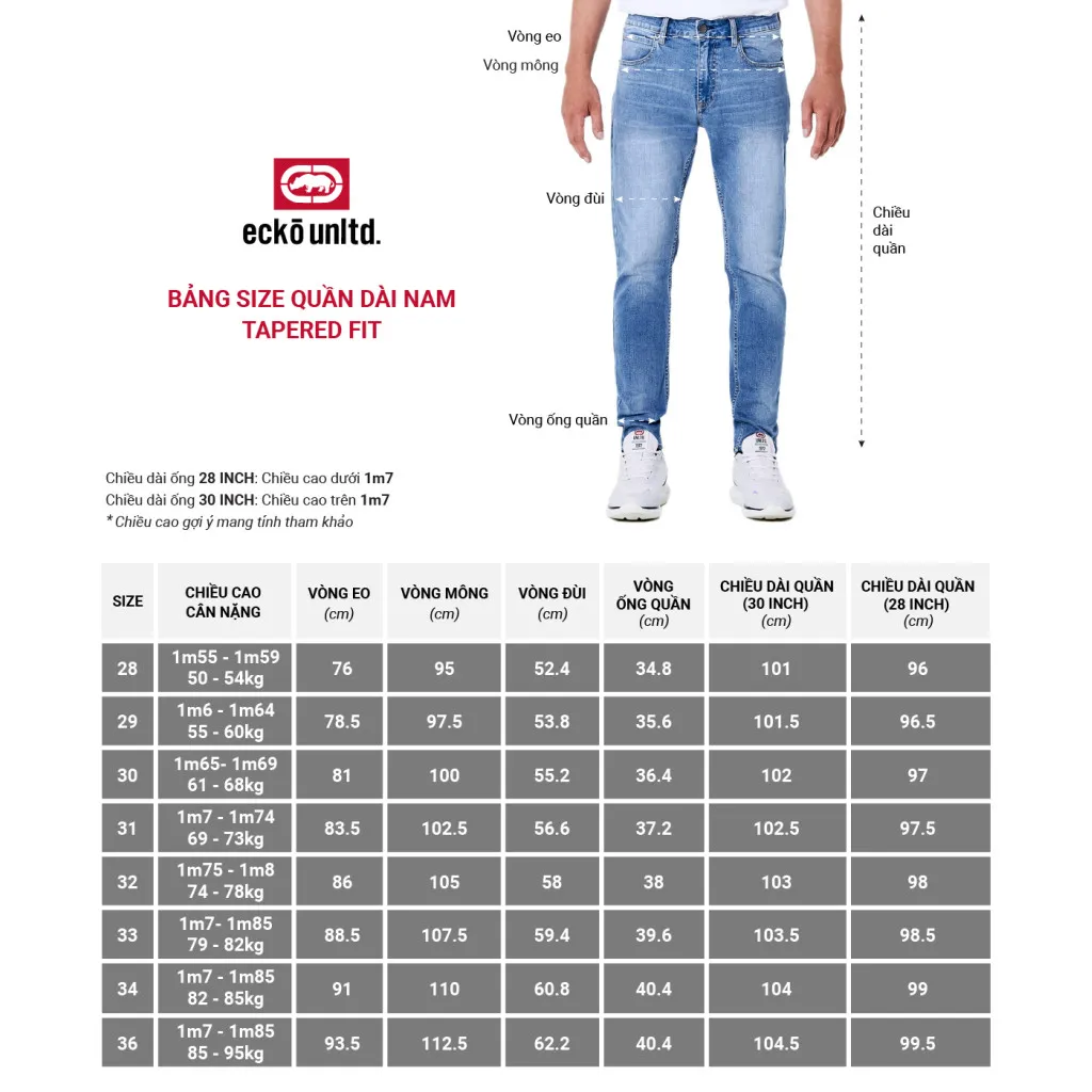 Ảnh ECKO UNLTD quần jean dài nam if24-35034_tapered fit 4