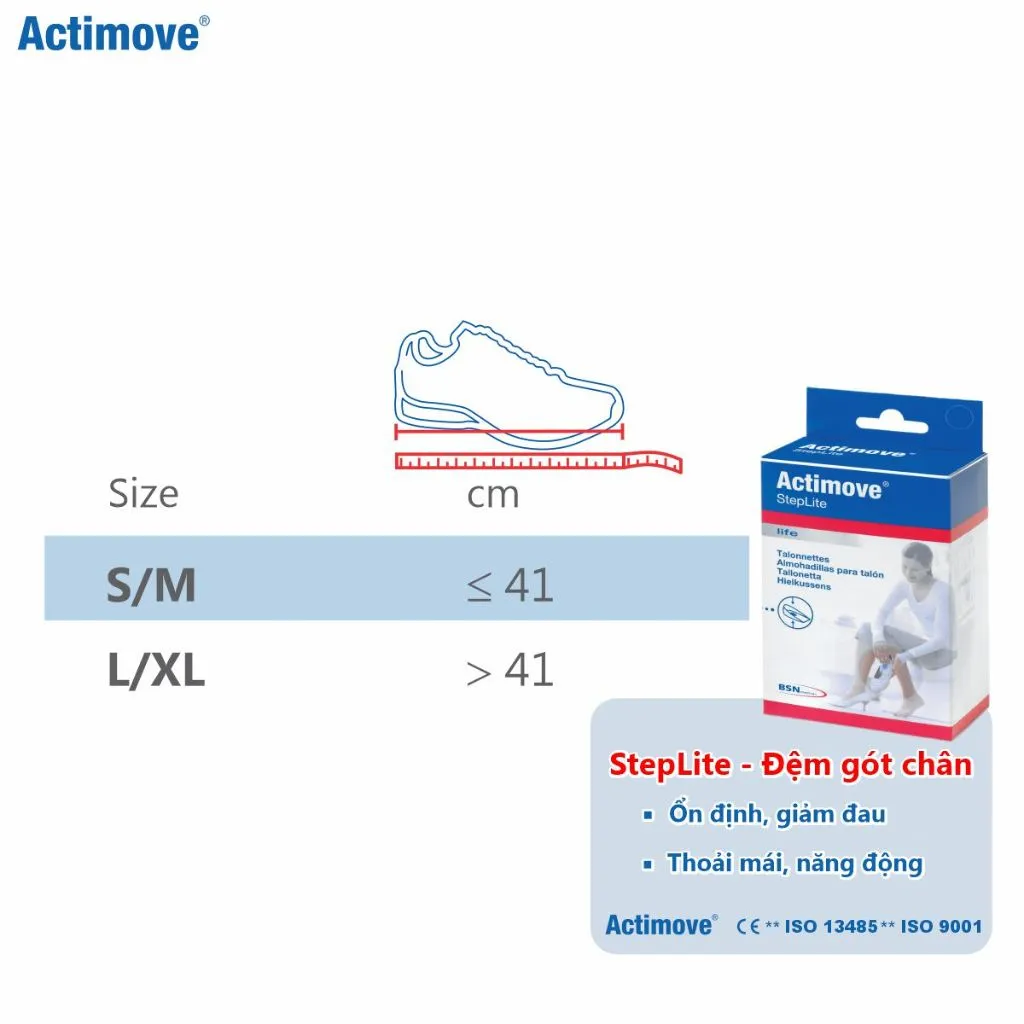 Ảnh Đệm Gót Chân Silicone Actimove StepLite 1