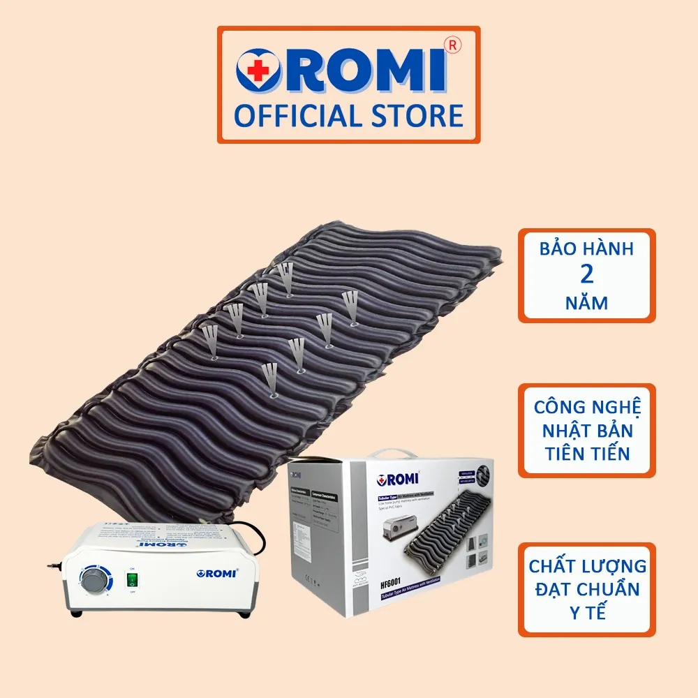 Ảnh Đệm hơi chống loét có thông khí cao cấp OROMI HF6001 - Hỗ trợ giảm tê bì, lở loét cho người già/bệnh 1